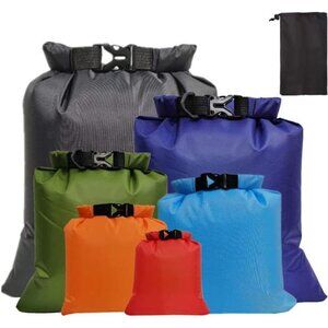 6 Pack Waterproof Dry Bags, Lightweight Outdoor Dry Sacks Ultimate Dry Bags